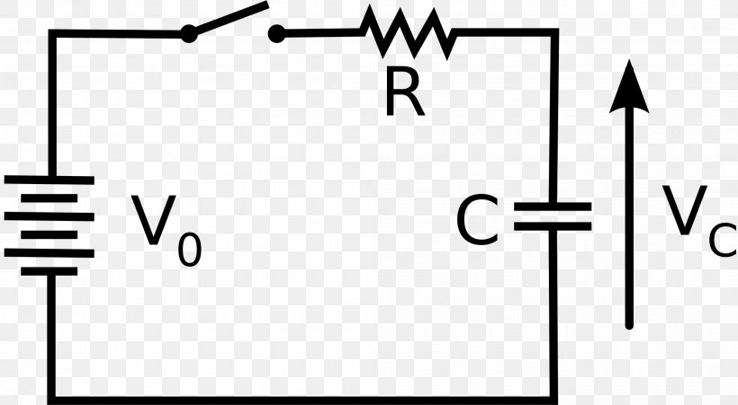 RC Circuit Capacitor Series And Parallel Circuits Time Constant Electronics, PNG, 2014x1109px, Rc Circuit, Area, Black, Black And White, Brand Download Free