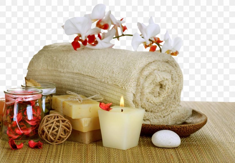 Towel Spa Sauna Stone Massage, PNG, 1000x696px, Towel, Bathing, Bathroom, Beauty, Candle Download Free