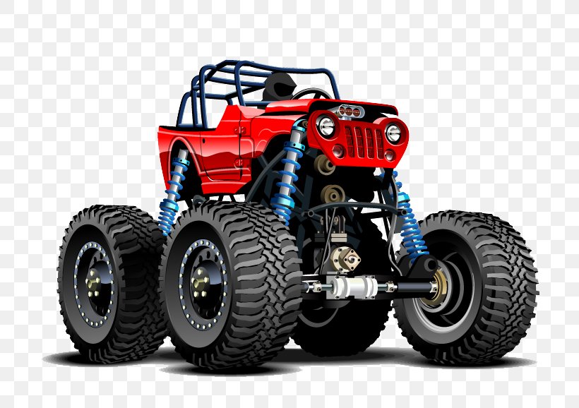 Jeep Pickup Truck Car Monster Truck, PNG, 749x578px, Jeep, Animation, Automotive Design, Automotive Exterior, Automotive Tire Download Free