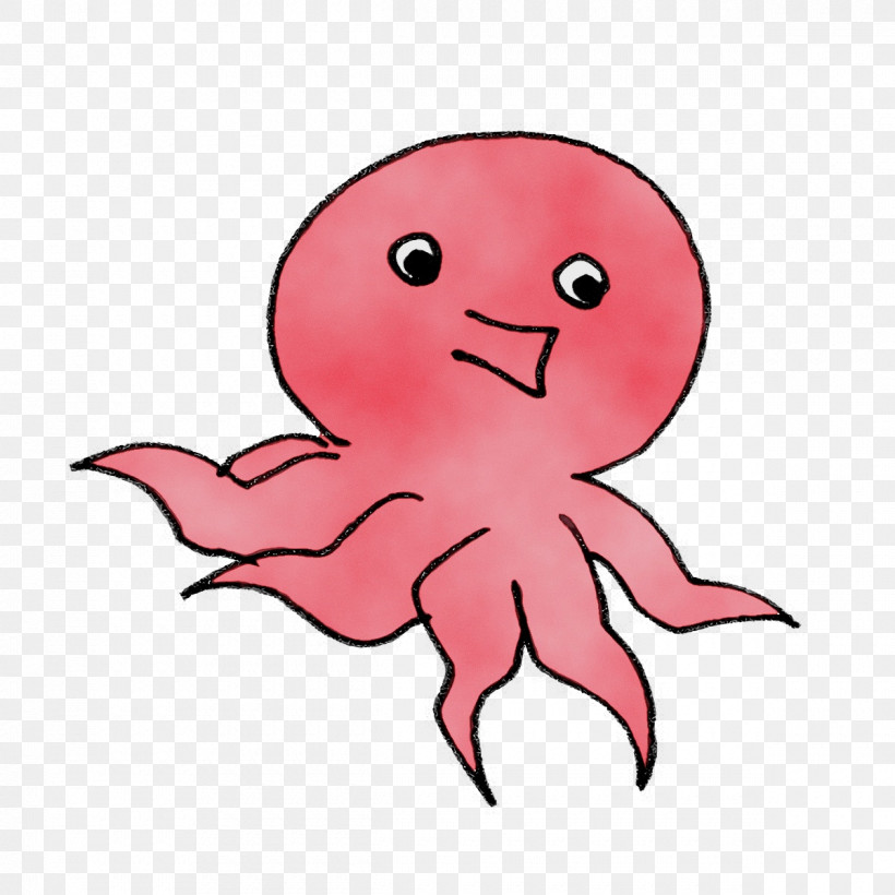 Octopus Character Pink M Octopus-m Kft Character Created By, PNG, 1200x1200px, Watercolor, Character, Character Created By, Octopus, Octopusm Kft Download Free