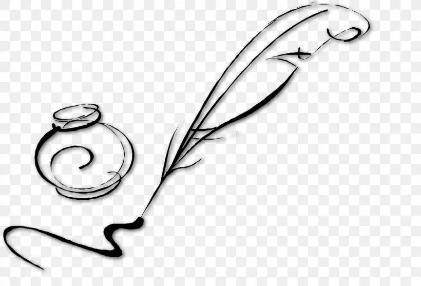 Quill Drawing Inkwell Pen Clip Art, PNG, 1269x863px, Quill, Artwork, Black And White, Body Jewelry, Drawing Download Free