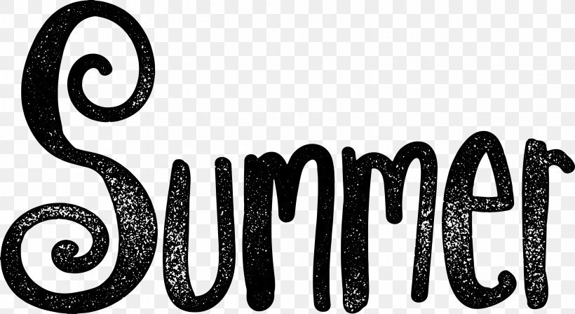 Summer Clip Art, PNG, 3600x1967px, Summer, Black And White, Brand, Computer, Logo Download Free
