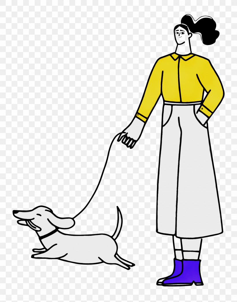 Dog Line Art Dress Clothing Shoe, PNG, 1960x2500px, Walking The Dog, Clothing, Dog, Dress, Joint Download Free
