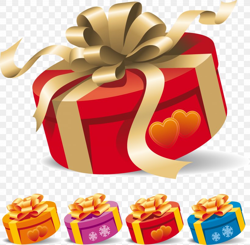Vector Graphics Gift Illustration Stock Photography Box, PNG, 3548x3482px, Gift, Box, Featurepics, Food, Ribbon Download Free