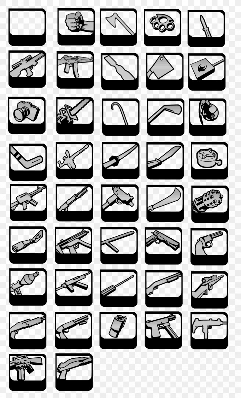 Grand Theft Auto: Liberty City Stories Weapon DeviantArt, PNG, 826x1366px, Weapon, Area, Art, Artist, Black And White Download Free