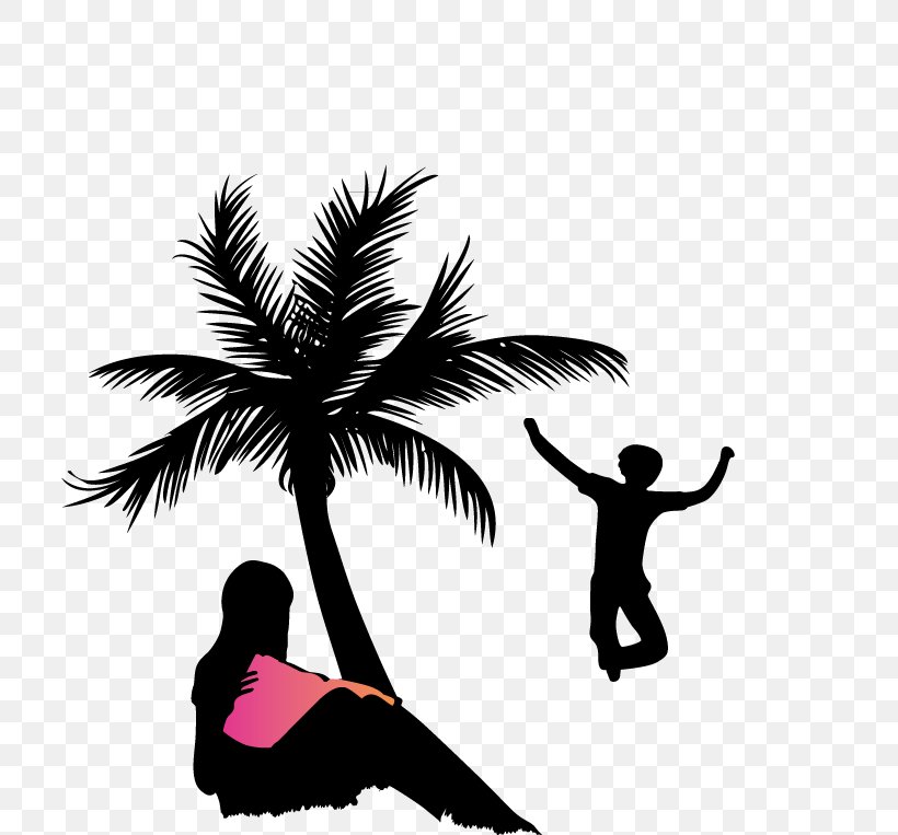 Silhouette Person, PNG, 726x763px, Silhouette, Art, Beach, Black And White, Person Download Free