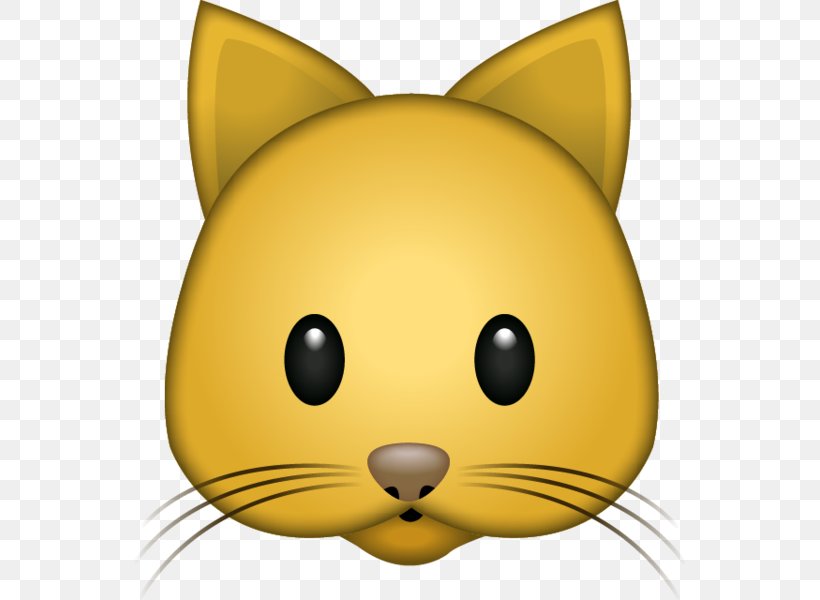 Cat Emoji Sticker Whiskers IPhone, PNG, 555x600px, Cat, Black Cat, Carnivoran, Cartoon, Cat Like Mammal Download Free