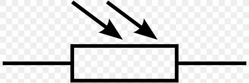 Light Photoresistor Electronic Symbol Wiring Diagram, PNG, 2000x667px, Light, Black, Black And White, Brand, Diagram Download Free
