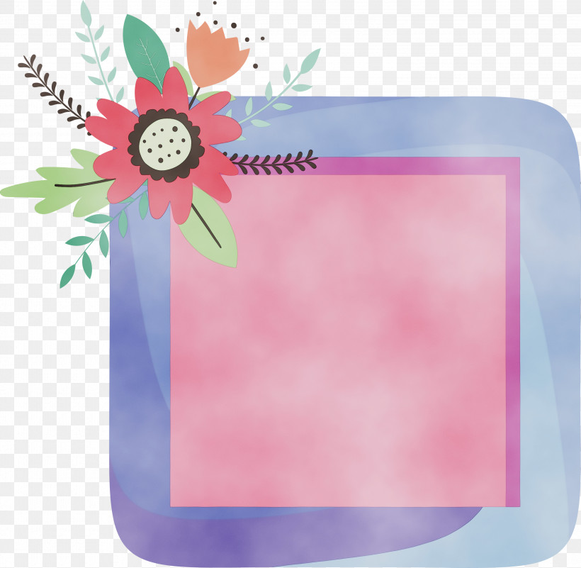 Picture Frame, PNG, 3000x2932px, Flower Photo Frame, Film Frame, Flower, Flower Frame, Paint Download Free