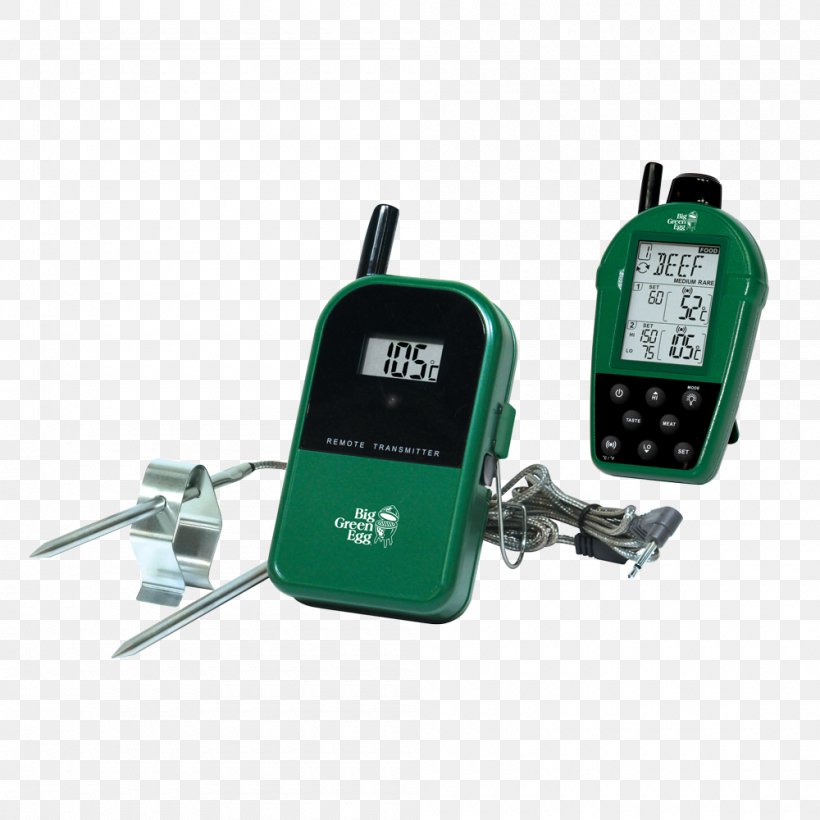 Barbecue Big Green Egg Dual Probe Wireless Remote Thermometer Kamado, PNG, 1000x1000px, Barbecue, Big Green Egg, Big Green Egg Minimax, Communication, Cooking Download Free