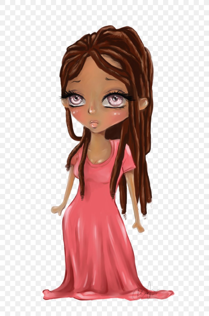 Brown Hair Illustration Cartoon Character Figurine, PNG, 645x1238px, Brown Hair, Animation, Art, Black Hair, Brown Download Free