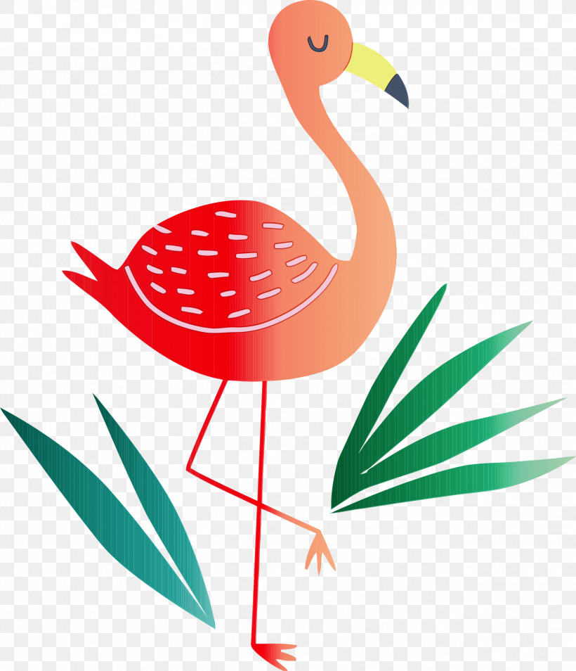 Flamingo, PNG, 2577x3000px, Watercolor, Beak, Birds, Crane, Flamingo Download Free
