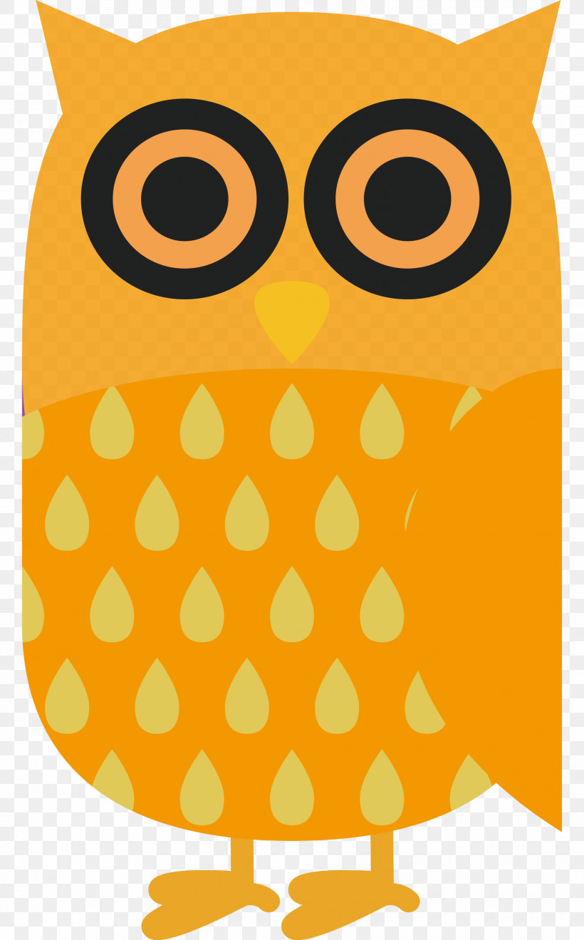 Owl M Yellow Meter Beak Line, PNG, 1864x3000px, Cartoon Owl, Beak, Cute Owl, Line, Meter Download Free