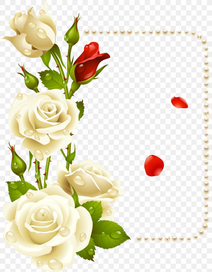 Rose Borders And Frames Flower Drawing Clip Art, PNG, 851x1092px, Rose, Art, Artificial Flower, Borders And Frames, Cut Flowers Download Free