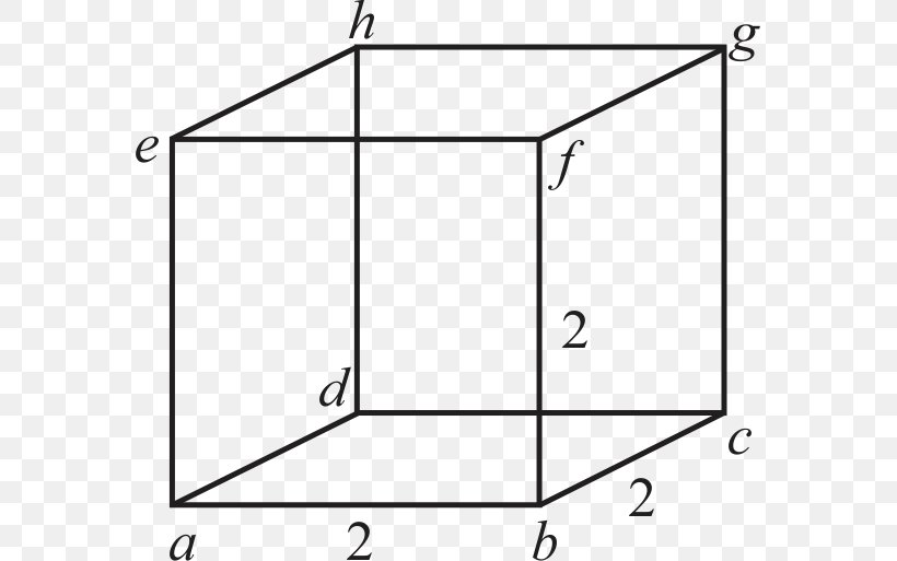 Necker Cube Three-dimensional Space Square, PNG, 571x513px, Cube, Area, Black, Black And White, Color Download Free
