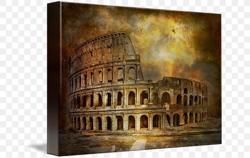 Colosseum Ancient Rome Ancient Roman Architecture Canvas Print Art, PNG, 650x521px, Colosseum, Ancient History, Ancient Roman Architecture, Ancient Rome, Arch Download Free