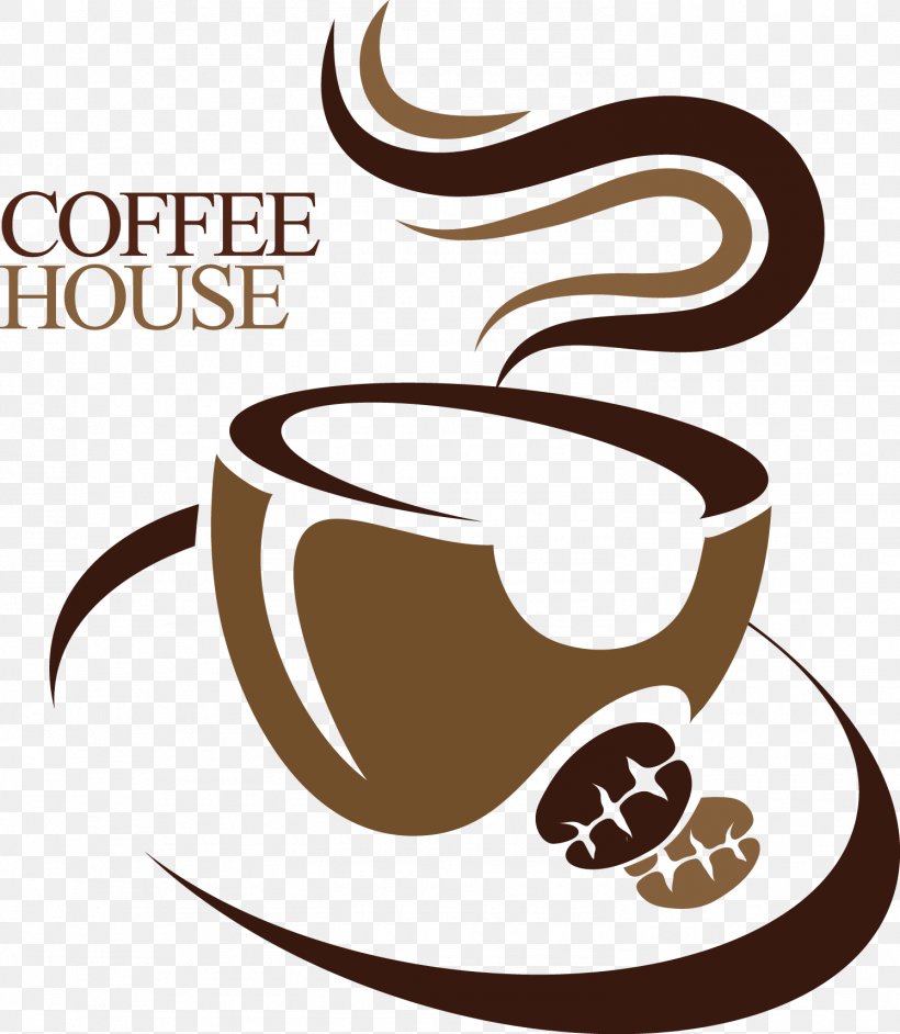 Coffee Cafe Logo, PNG, 1494x1718px, Coffee, Brand, Cafe, Caffeine, Clip