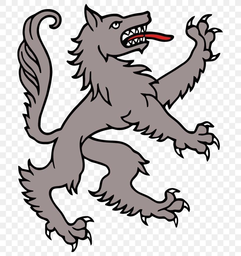 Gray Wolf Coat Of Arms Middle Ages Crest Wolves In Heraldry, PNG, 750x874px, Gray Wolf, Animal Figure, Artwork, Black And White, Carnivoran Download Free