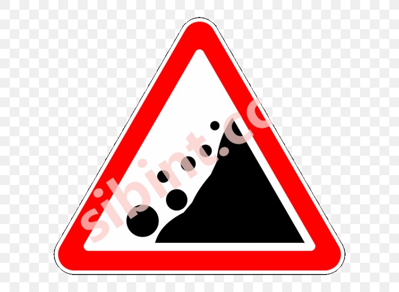 Traffic Sign Warning Sign Road, PNG, 600x600px, Traffic Sign, Area, Road, Rockfall, Royaltyfree Download Free