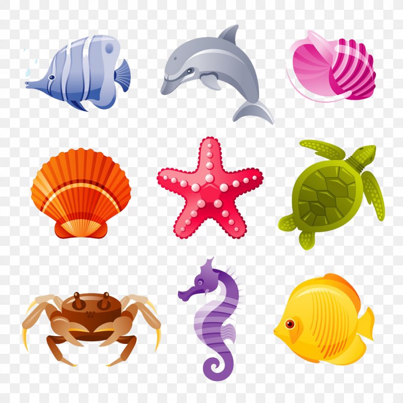 Deep Sea Creature Aquatic Animal Seashell Clip Art, PNG, 1024x1024px, Deep Sea Creature, Animal, Aquatic Animal, Cartoon, Drawing Download Free