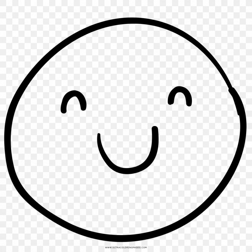Smiley Happiness Drawing Face Emoticon, PNG, 1000x1000px, Smiley, Arbel, Area, Black, Black And White Download Free