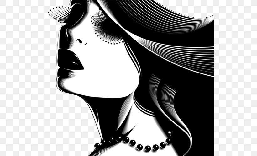 Fashion Illustration Black And White Illustrator, PNG, 546x497px, Fashion Illustration, Art, Artist, Black And White, Black Hair Download Free