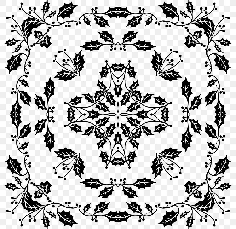 Floral Design Art Clip Art, PNG, 794x794px, Floral Design, Area, Art, Black, Black And White Download Free