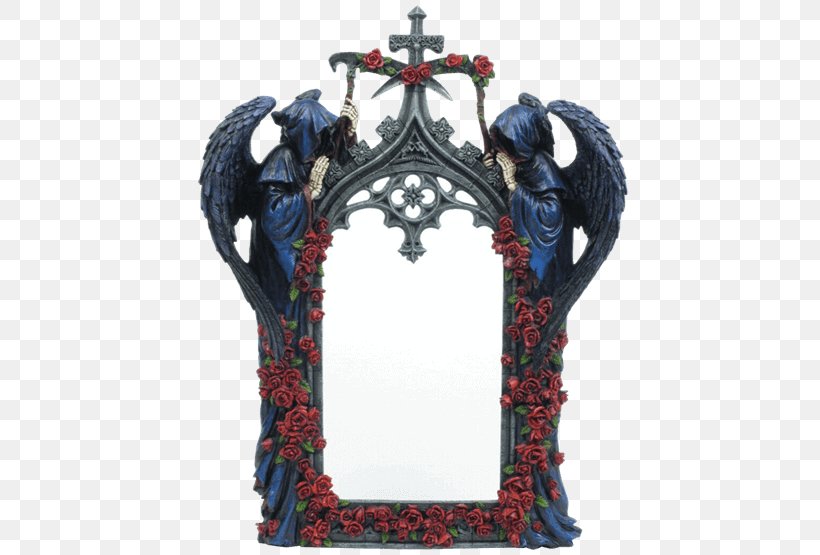 Mirror Death Gothic Art Statue, PNG, 555x555px, Mirror, Ankh, Arch, Collectable, Death Download Free