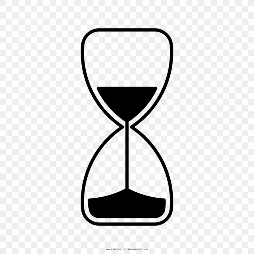 Hourglass Drawing Coloring Book Black And White Logo, PNG, 1000x1000px, Hourglass, Black And White, Coloring Book, Drawing, Drinkware Download Free