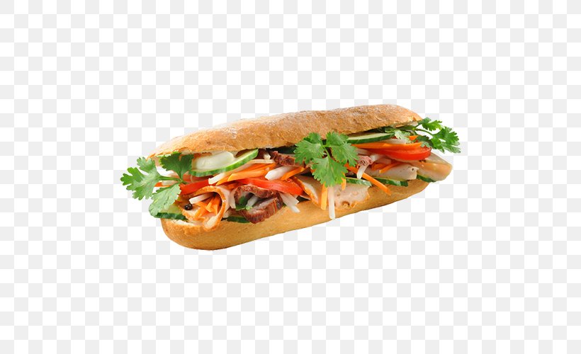 Bxe1nh Mxec Hot Dog Vegetable Sandwich Fast Food Vietnamese Cuisine, PNG, 500x500px, Bxe1nh Mxec, American Food, Bread, Butter, Cooked Rice Download Free