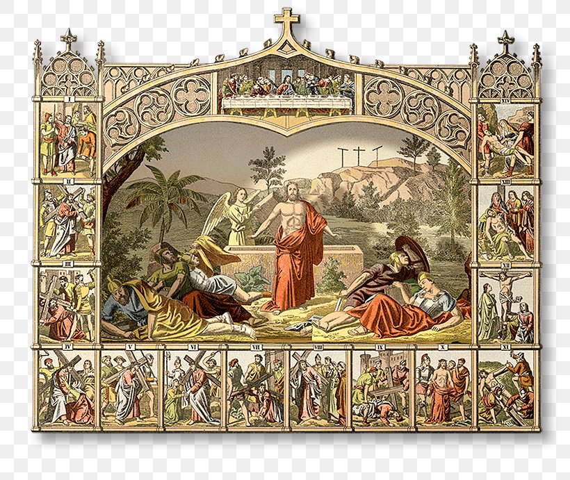 Stations Of The Cross Resurrection Of Jesus Stations Of The Resurrection Christian Cross Diorama, PNG, 790x691px, Stations Of The Cross, Art, Christ, Christian Cross, Christmas Download Free