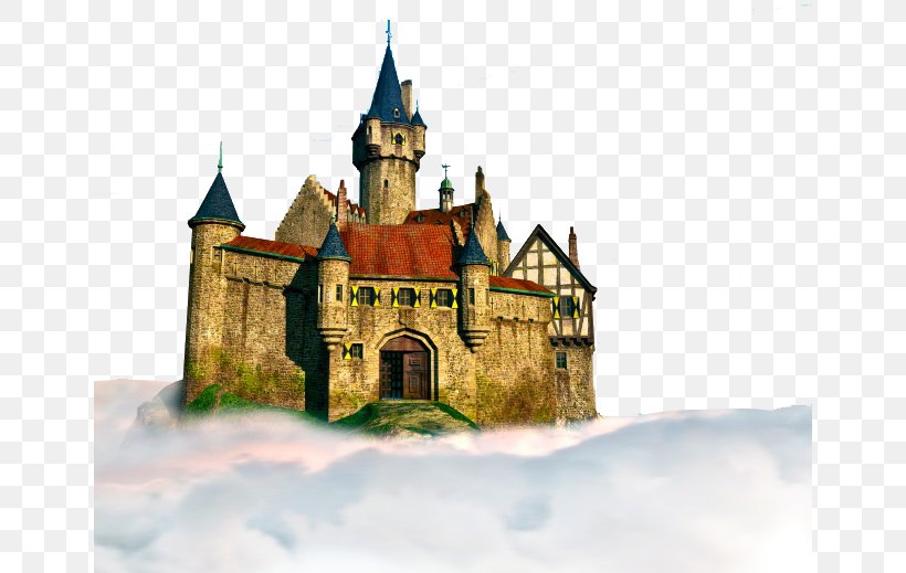 Cloud Sky Castle Illustration, PNG, 650x519px, Castle, Building, Cloud, Drawing, Facade Download Free