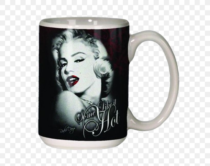 Marilyn Monroe Coffee Cup Some Like It Hot Mug, PNG, 650x650px, Marilyn Monroe, Cafe, Ceramic, Coffee, Coffee Cup Download Free