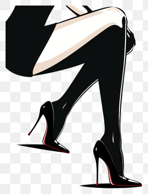 Sexy - High Heels Fashion Illustration PNG
