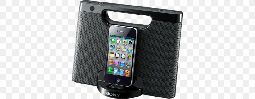 Loudspeaker Sony RDP-M7iP Docking Station IPod Lightning, PNG, 1014x396px, Loudspeaker, Apple, Communication Device, Dock, Docking Station Download Free