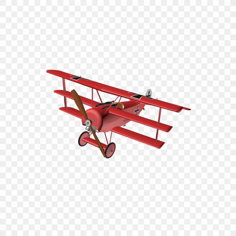 Red Baron II Fokker Dr.I Airplane Aircraft Pfalz Dr.I, PNG, 1000x1000px ...