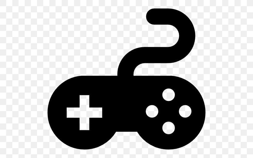 Joystick Video Game Game Controllers Gamepad, PNG, 512x512px, Joystick, Area, Black And White, Game, Game Controllers Download Free