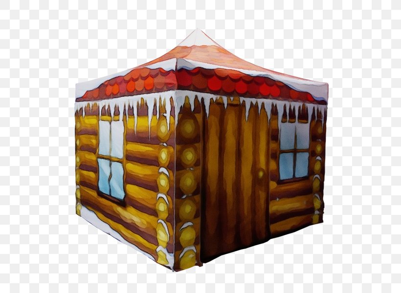 Log Cabin Yurt Tent Gazebo Building, PNG, 600x600px, Watercolor, Building, Gazebo, Log Cabin, Paint Download Free