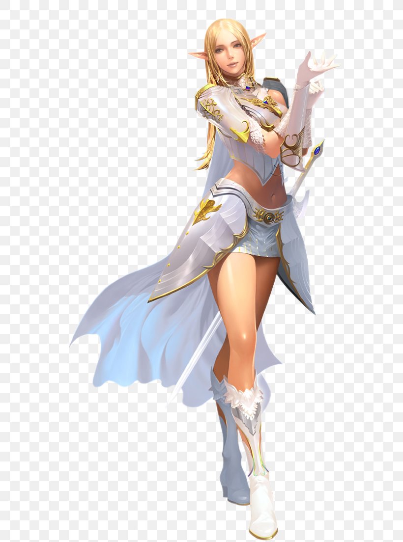 Lineage II Aion Video Game Elf, PNG, 576x1104px, Watercolor, Cartoon, Flower, Frame, Heart Download Free