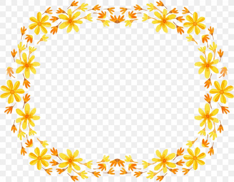 Border Flowers Picture Frame Wreath, PNG, 4291x3352px, Border Flowers, Area, Border, Color, Decorative Arts Download Free