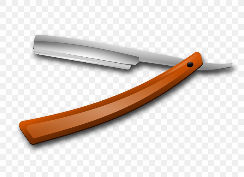Knife Straight Razor Shaving Clip Art, PNG, 2400x1745px, Knife, Barber, Beard, Blade, Electric Razors Hair Trimmers Download Free