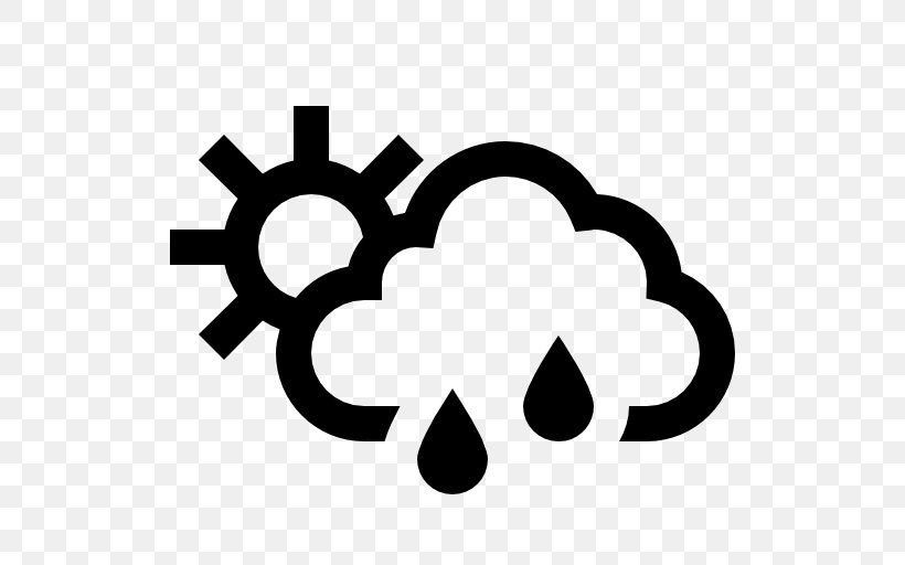 Rain Symbol Cloud Weather, PNG, 512x512px, Rain, Black And White, Brand, Cloud, Cloud Cover Download Free