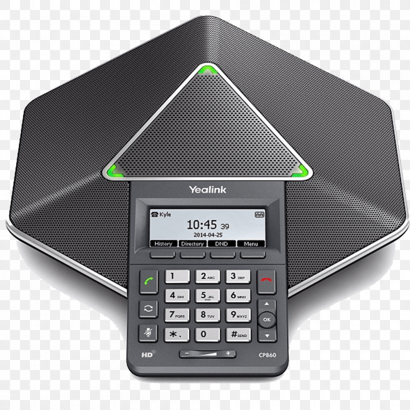 Yealink CP860 Microphone Conference Call Telephone Yealink CPE80, PNG, 1000x1000px, Yealink Cp860, Answering Machine, Conference Call, Electronic Instrument, Electronics Download Free