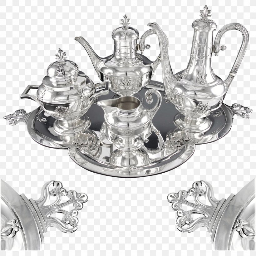 Silver Teapot White, PNG, 1024x1024px, Silver, Black And White, Drinkware, Metal, Serveware Download Free