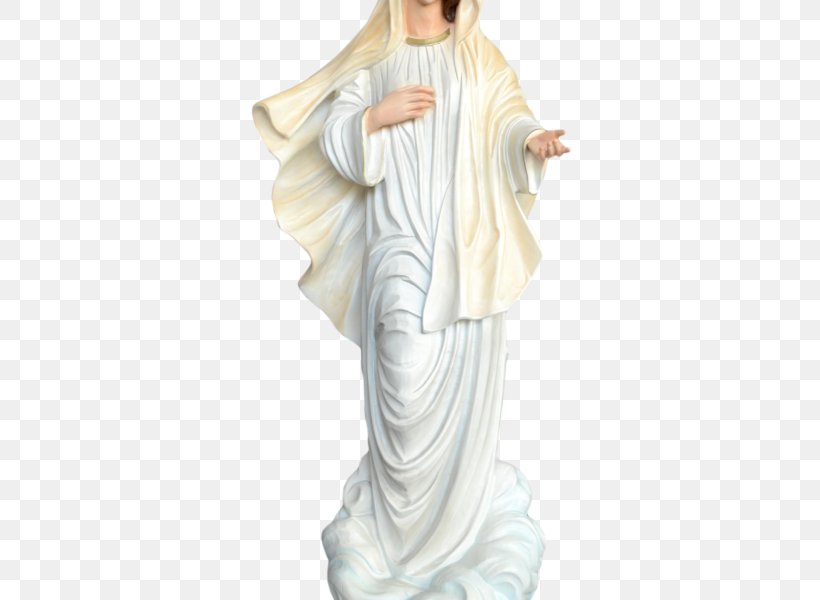 Statue Our Lady Of Medjugorje Classical Sculpture Figurine, PNG, 600x600px, Statue, Angel, Aureola, Classical Sculpture, Costume Download Free