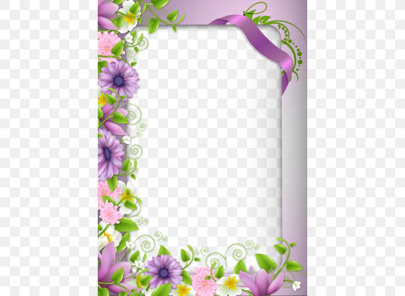 Borders And Frames Border Flowers Picture Frame Clip Art, PNG, 424x600px, Borders And Frames, Border, Border Flowers, Dahlia, Flora Download Free