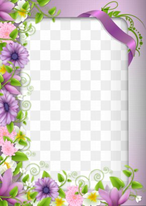 Border Flowers Picture Frame Digital Photo Frame, PNG, 3000x4500px ...