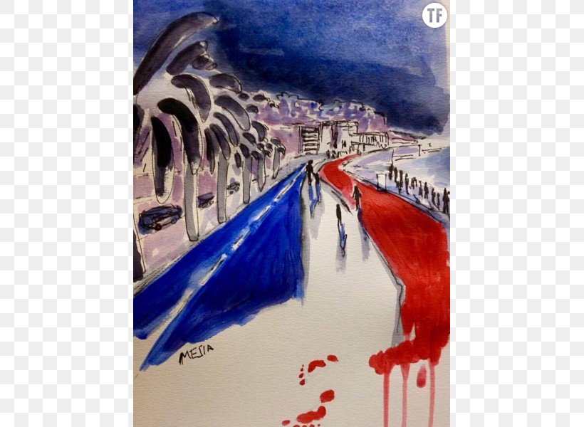 2016 Nice Attack Crédit Municipal De Nice Terrorism Drawing, PNG, 622x600px, 2016, Terrorism, Acrylic Paint, Art, Attack Download Free