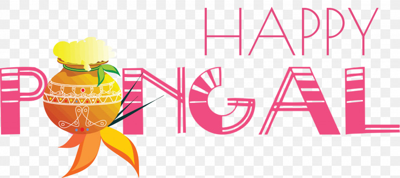 Pongal Happy Pongal, PNG, 3000x1337px, Pongal, Domicile, Happiness, Happy Pongal, Logo Download Free
