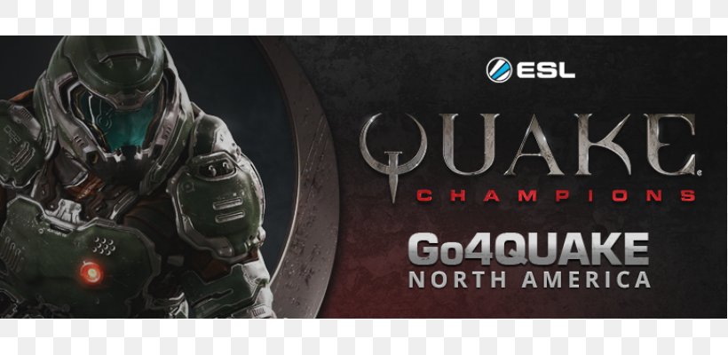 Quake Champions DOOM Bethesda Softworks Warface ESL, PNG, 820x400px, 2018, Quake Champions, Action Figure, Advertising, Bethesda Softworks Download Free